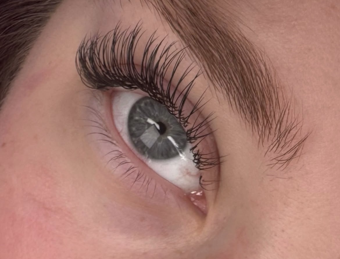 A finished set of lash extensions